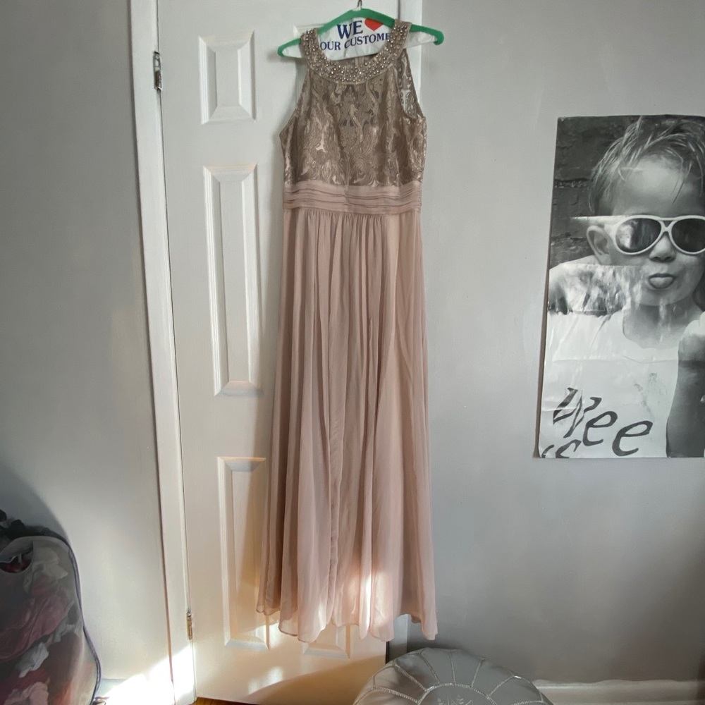 Eliza J Champagne Gown
